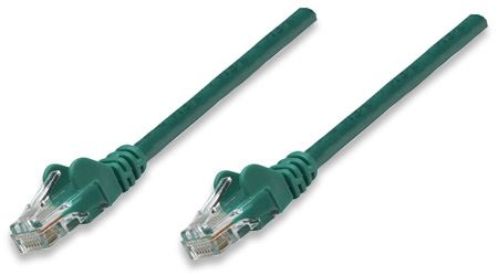 Intellinet prespojni mrežni kabel Cat.5e UTP PVC 1m zeleni
