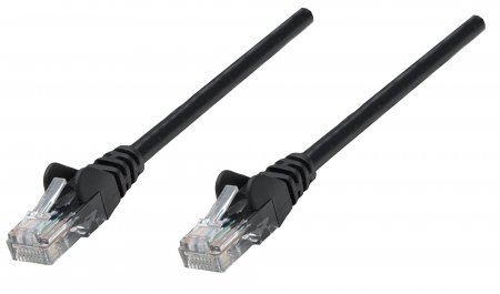 Intellinet patch kabel 0.25m Cat.5e UTP PVC crno