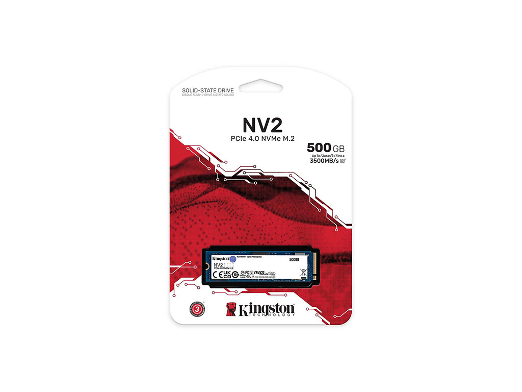 Kingston SSD 500GB NV2, SNV2S/500G