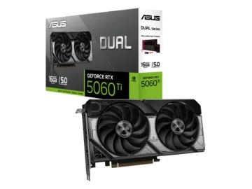 ASUS VGA DUAL-RTX5060TI-O16G 16GB GDDR7 OC Edition,128-bit 3x DP, 1x HDMI