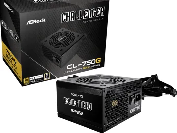 ASROCK PSU 750W Gold Challenge80PLUS, 120mm fan, ATX 3.1PCIe 5.1