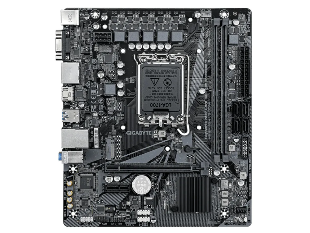 Gigabyte H610M S2H V3 DDR4LGA1700; 2xDDR4; M.2; 4xSATA6xUSB; HDMI, 2xDP, VGA