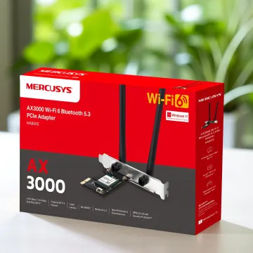Mercusys MA80XE AC3000 Wi-Fi 6 Bluetooth 5.3 PCIe Adapter