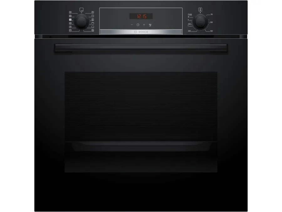 BOSCH pećnica  Serie 4| CRNA,A, 71L,8 programa, Piroliza, Dodavanje pare