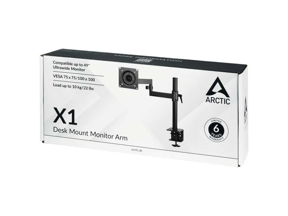 Arctic X1 nosač za monitoredesk mount monitor armhorizontalno podešavanje