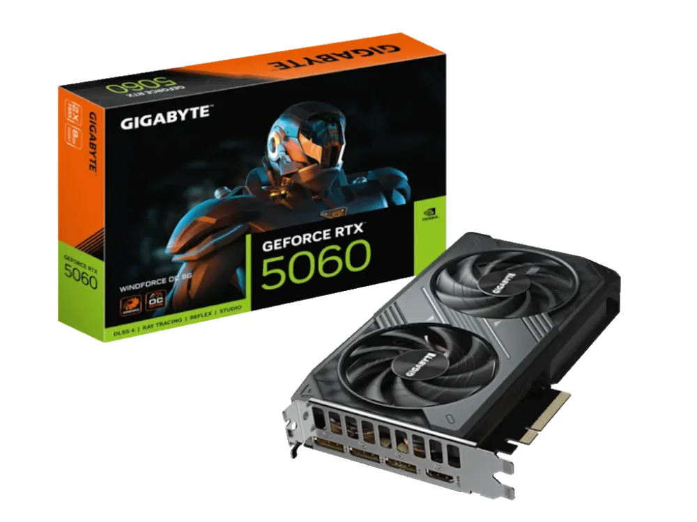 Gigabyte VGA 5060 Windforce OC 8GB GDDR7, 128-bit, 3x DP, 1x HDMI