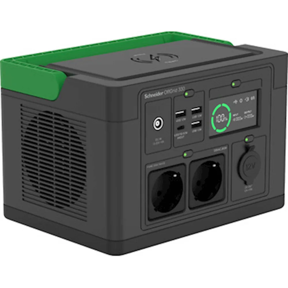 APC Portable Power Station 330, 230V, 332Wh Lithium-ion, LCD, 2 CEE 7/3 Schuko outlets, Sin