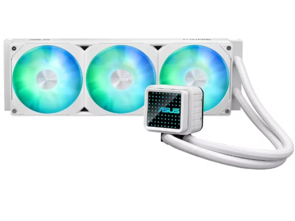 ASUS PRIME LC 360 ARGB WHITE 360mm Liquid Cooler, White/Bijela,