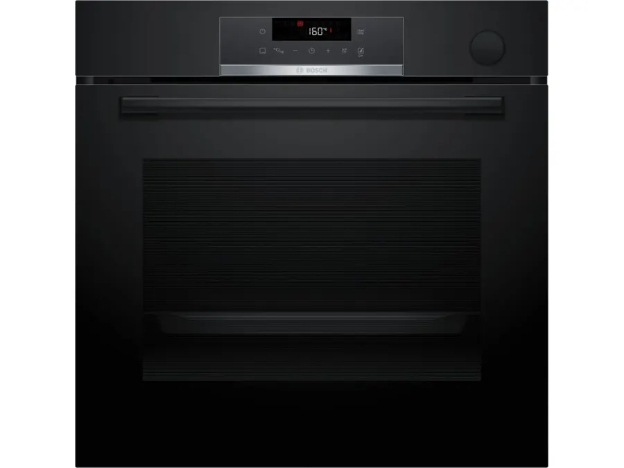 BOSCH pećnica Serie 4| CRNA, Dodavanje pare,EcoClean,8 programa, A+,AIRFRY
