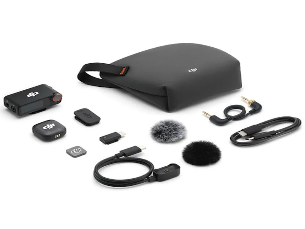 DJI Mic 3 (1 TX + 1 RX)Mikrofon,prenos do 250m,5.5h snimanja,48kHz 24 zvuk, 1x transmiter