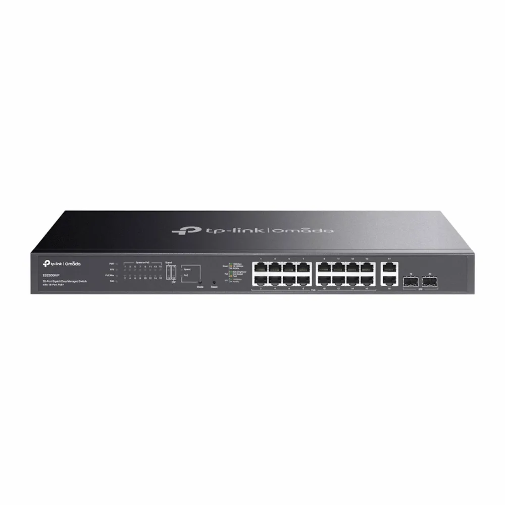 Switch TP-Link Omada 20-Port Gb Easy Managed 16-Port PoE+ ES220GMP