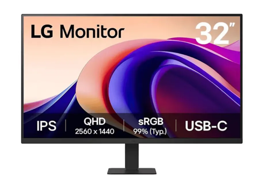 LG 32U631A-B 31.5"monitor, 100Hz, QHD, IPS, 16:9, 250 cd/m2, 5 ms, HDMI, USB-C