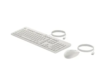 HP 225 Wired MSE and KB G2HP 225 Wired MSE and KB G2HP 225 Wired MSE and KB G2 MOUSE+KB WHIT