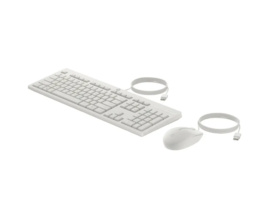 HP 225 Wired MSE and KB G2HP 225 Wired MSE and KB G2HP 225 Wired MSE and KB G2 MOUSE+KB WHIT
