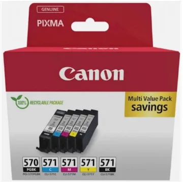 KOMPLET CANON PGI570/CLI571PGBK/C/M/Y/BK MULTI