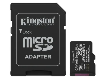 Kingston microSD 256GB Class10Canvas Select Plus150MBs Read,Class 10 UHS-I
