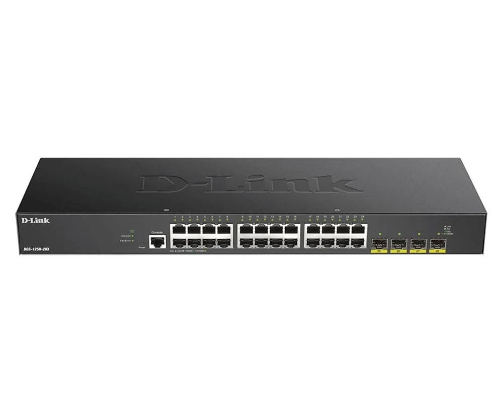 switch DLINK 28-PORT Gigabit SFP+ 10G DGS-1250-28X