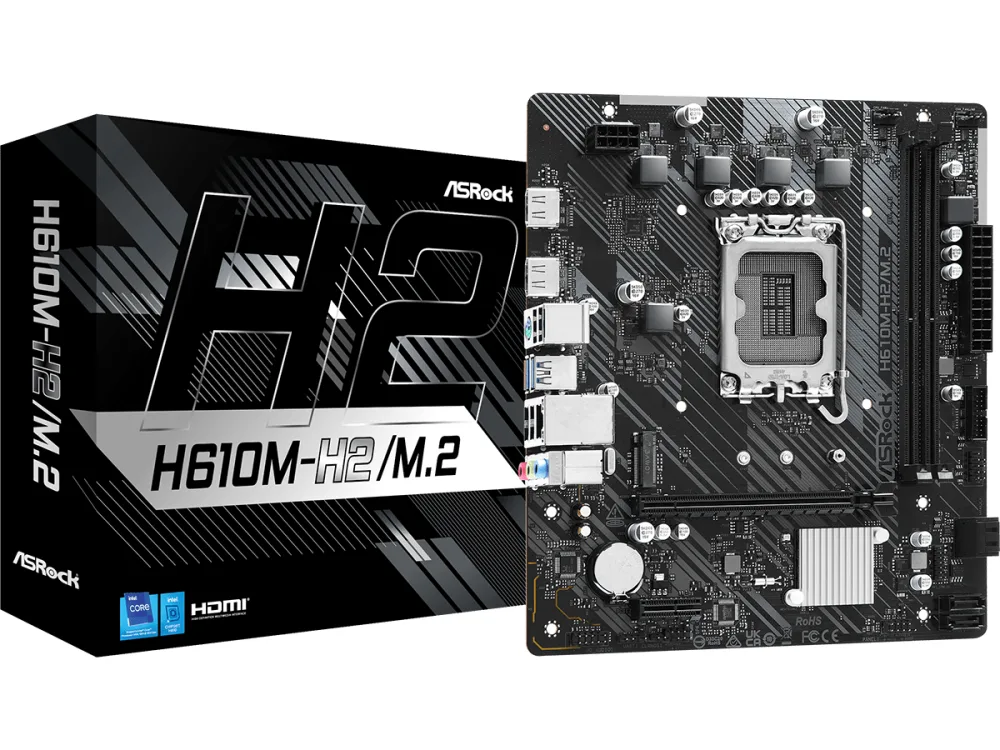 ASROCK MB H610M-H2/M.22xDDR4, M.2, 4xSATA, 2xHDMImicroATX