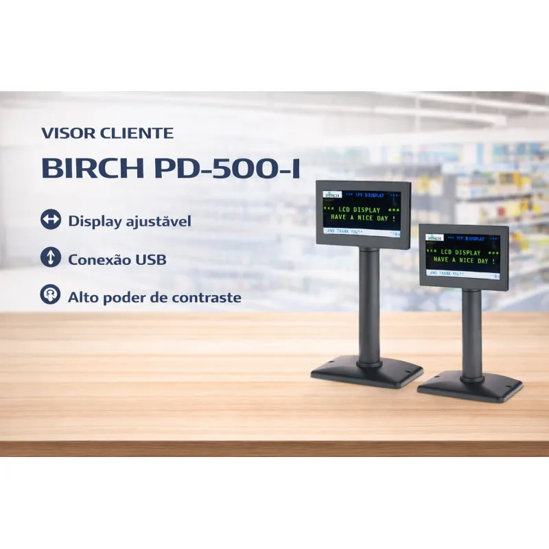 Birch PD-500-I TFT-LCD 5 incha zaslon za kupca