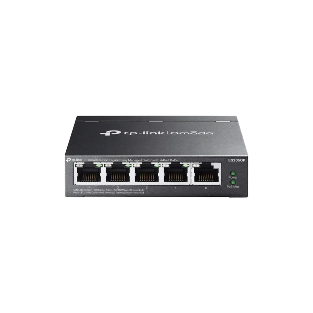 Switch TP-Link Omada 5-Port Gb Easy Managed 4-Port PoE+ ES205GP