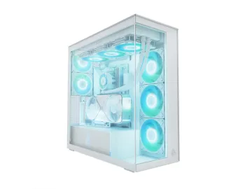 Arctic Xtender VG White Case5xARG fan,E-ATX,Tempered GlassGPU: 482mm, CPU Cooler: 171mm