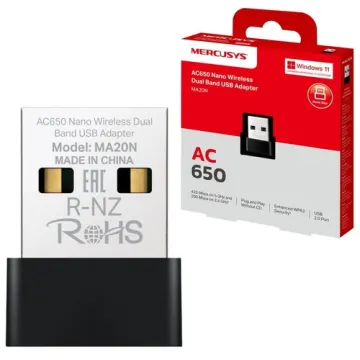Mercusys MA20N AC650 Wireless Nano USB Adapter